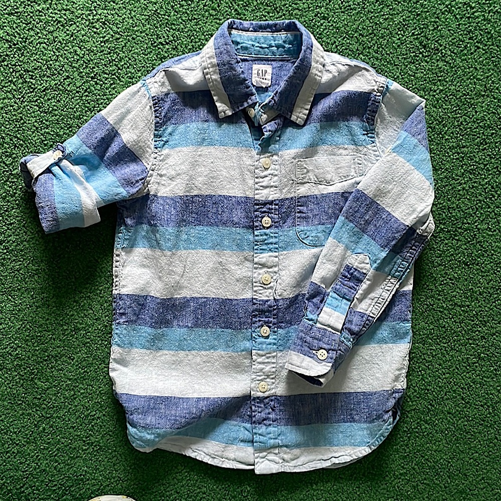 Boys long sleeve button up shirt